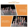 thumbnail image 2 of LOVEVER Display Shelf Shelves Clear Ladder Bookcase Acrylic Lipstick Rack Detachable Stand Action Figure Jewelry Toy, 2 of 6