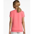 thumbnail image 2 of Hanes Womens X-Temp V-Neck T-Shirt, L, Neon Lemon Heather, 2 of 2