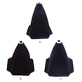 thumbnail image 2 of Universal Gear Shift Boot Universal Installment Suede Manual Stick Shifter Knobs Cover Shift Lever Ball Dust-proof Handbrake Handle Red Line, 2 of 7