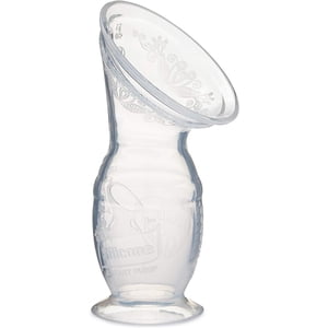 Haakaa 100ml Pompe à sein manuelle avec base d'aspiration 100% Silicone de qualité alimentaire BPA PVC et sans phtalate