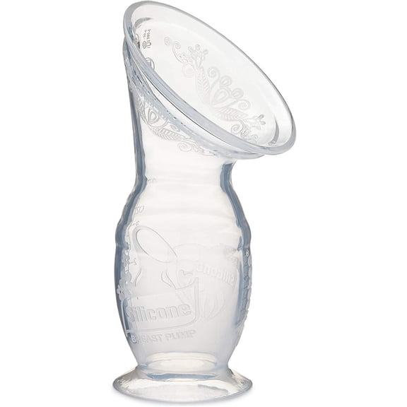 Haakaa Tire-lait manuel 100 ml avec base d'aspiration | 100 % silicone de qualité alimentaire | Sans BPA, PVC et sans phtalate