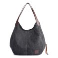 thumbnail image 1 of Women Canvas Shoulder Bag Handbag Multi-pockets Vintage Totes Hobo Bags, 1 of 7