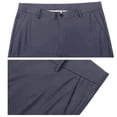 thumbnail image 4 of Chbgutlmr Dress Pants for Men Button High Waist Solid Color Suit Pants Formal Work Office Trousers Pockets, 4 of 4