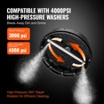 thumbnail image 3 of VEVOR 15" Pressure Washer Surface Cleaner 4000 PSI for Driveway, Sidewalk, 3 of 8