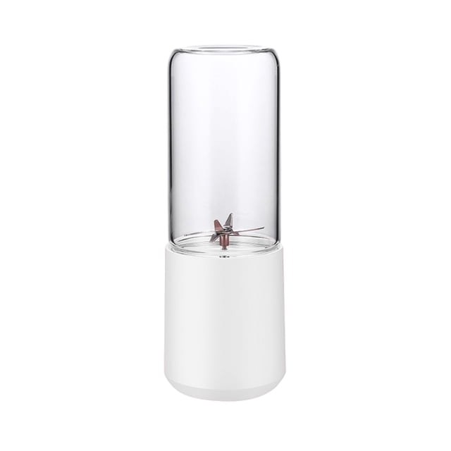 USB Rechargeable 400 ml Portable Mini Juicer with Six Stainless Steel Blades and Glass Juice Cup