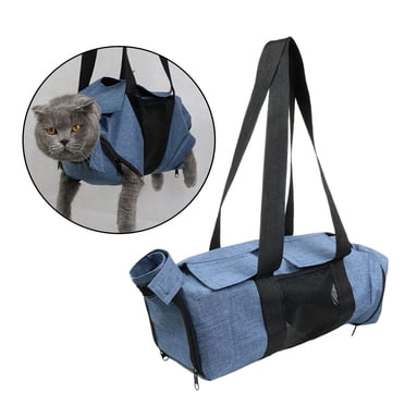 Cat Grooming Restraint Bag Hammock Breathable Holder Bag Soft Carrying Bathing