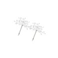 thumbnail image 1 of 2 Pcs Pinces à Cheveux Élégantes Pinces à Cheveux à Pression Outil de Coiffure Mode Pinces à Cheveux Accessoires pour Cheveux Pinces à Cheveux Argent, 1 of 9