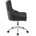 thumbnail image 2 of Modway Régent Touffeté Bouton Simili Cuir Pivotant Chaise de Bureau avec Garniture Clou Tête en Noir, 2 of 7