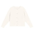 thumbnail image 4 of Mepaouo Girls Cardigan Sweater School Uniforms Toddler Long Sleeve Button Knit Solid Sweaters Tops White 140, 4 of 5