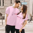 thumbnail image 2 of LUOGENLI T-shirts pour Femme pour Femmes T-Shirt à Col Rond à Manches Courtes Imprimé pour la Journée du Couple T-shirts pour Femmes T-Shirt Graphique T-Shirt Drôle de la Saint-Valentin pour Femmes T-Shirt Graphique Pâques L, 2 of 5
