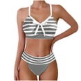thumbnail image 2 of Cameland Women Summer Plus Size Printing Swimsuit Bikini Split Swimsuit Suit, 2 of 5
