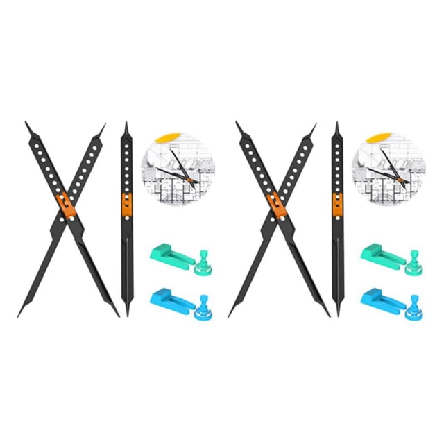 ZheElen Plastic Adjustable Scale Divider for Ultimate Tool For Architects And Engineers Portable 2Set