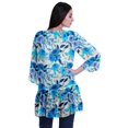 thumbnail image 4 of Moomaya Printed Georgette Shrug Ruffled Back Drop Hem Beach Cover Up For Women, 4 of 5
