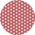 thumbnail image 1 of Ahgly Company Machine Washable Indoor Round Transitional Pastel Pink Area Rugs, 7' Round, 1 of 7