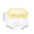 thumbnail image 2 of Glass Containers for Food Storage with Lids Glass Soup Containers with Lids Coffee Container Freezer Organization 100 Glasses 1Pcs Mini Square Seasoning Bottle Transparent Seasoning Storage Bottle, 2 of 3