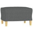 thumbnail image 3 of vidaXL 3 Piece Sofa Set with Cushions Dark Grey Fabric, 3 of 5