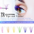 thumbnail image 2 of DIY Lash Extension Kit, Lash Cluster 120 Pcs with 72h Strong Hold Lash Bond and Seal + Cluster Eyelashes Applicator Tool Eyelash Extensions Kit for Self Applicator at Home, 2 of 10