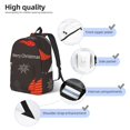thumbnail image 3 of Vsdgher Christmas Gnomes In Red Hats Print Canvas Backpack Travel Rucksack Unisex Knapsack 15.7/17.7Inch Laptop Backpack for Work,College-Medium, 3 of 5