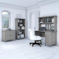 thumbnail image 2 of Bush Furniture Salinas Mission Engineered Wood Desk Office Suite in Gray, 2 of 7