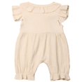 thumbnail image 2 of Combinaison pour Bébé Fille à Boutons, Manches Courtes, Vêtements Unis, 2 of 5