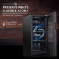 thumbnail image 3 of Ivation 18 Bottle Compressor Wine Cooler Refrigerator with Lock, Black, 3 of 8