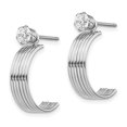 thumbnail image 2 of 14K White Gold Polished w/CZ Stud Earring Jackets XY1226, 2 of 2
