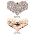 thumbnail image 3 of Shisuyan 2pcs Heart Shoe Clips For Women Elegant Rhinestone Shoe Jewelry Clips Detachable Shoe Clips For High Heels Heart Shoe Detachable Clip, 3 of 8