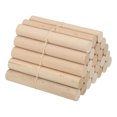 thumbnail image 1 of Unique Bargains 3/4 x 6 Inch Dowel Rods Wood Sticks Unfinished Wooden Dowel Rods Round Dowels Sticks 25 Pcs, 1 of 6