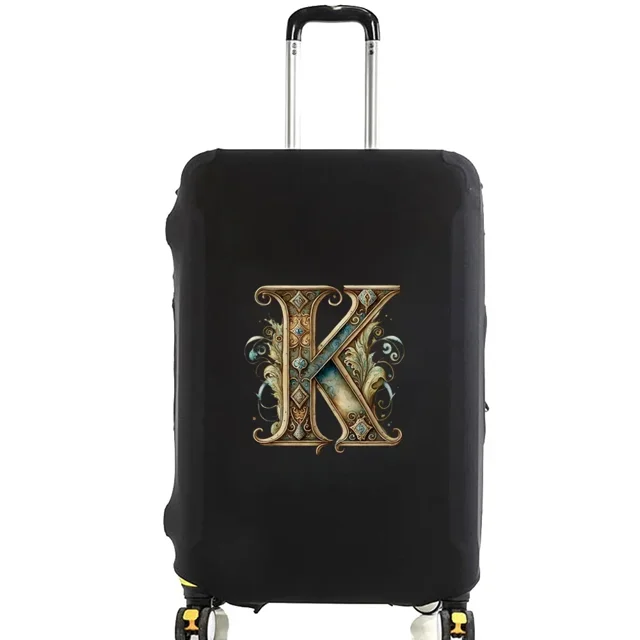 Housses de Bagage Housse de Protection Bagage de Voyage Anti-Rayures Housse Anti-Poussière Réutilisable Housse Lavable Motif Imprimé Graphique 8Graphic Letter K L