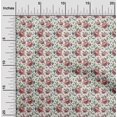 thumbnail image 2 of oneOone Rayon White Fabric Florals Sewing Material Print Fabric By The Yard 56 Inch Wide, 2 of 4