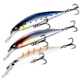 thumbnail image 2 of Graflsoa Leurre Minnow Réaliste 11 cm 29 g pour Pêche en Eau Salée et en Eau Douce, Action de Nage Réaliste, Matériau ABS, Modèle CC131-5, 2 of 6