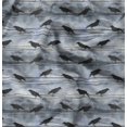 thumbnail image 1 of Soimoi Blue Heavy Satin Fabric Crow Bird Print Sewing Fabric Yard 56 Inch Wide, 1 of 6