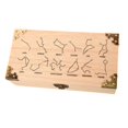 thumbnail image 2 of lionlar Wood Storage Box Home Decor Decorative Treasure Chest for Dice Cards Jewelry Style C, 2 of 9