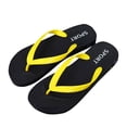 thumbnail image 4 of Flip Flops for Womens Flat Sole Casual Beach Summer Sandals Yellow, 4 of 5