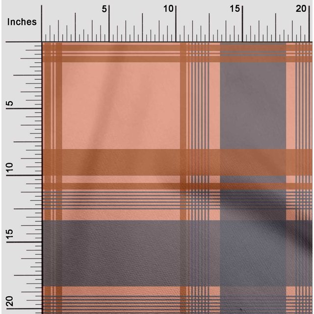 oneOone Cotton Poplin Fabric Madras Check Print Fabric BTY 42 Inch Wide