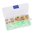 thumbnail image 2 of Spptty T0048 75PCS 5size Brass Weights Fishing Sinkers With 5size Plastic Luminous Fishing Beads Kit,Fishing Sinkers Set,Brass Weights Fishing Sinkers Kit, 2 of 8