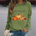 thumbnail image 2 of Pisexur Chandail de l\'Action de Grâce Orange à Col Rond Chandails Mode à Motif de Citrouille Chandails Grateful Blessed Chandail d'Automne Chandail à Manches Longues Chandail à Enfiler Hauts pour Femmes, 2 of 3