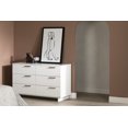 thumbnail image 3 of South Shore Cavalleri 6-Drawer Dresser for Adult, in Pure White, 3 of 12