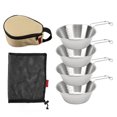 thumbnail image 2 of Portable Camping Bowls, Camping Bowls 4 Pieces  For Hiking, 2 of 8