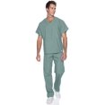 thumbnail image 4 of Landau Unisex Essentials Classic Relaxed Fit Breathable Fade Resistant 1 Pocket Pull Over Shirt Scrub, Style 7502, 4 of 10