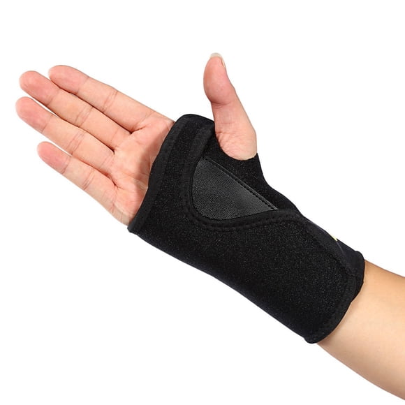 TOPINCN Attelle de Poignet en Néoprène Respirant pour la Nuit, Attelle de Sommeil Réglable (Main Droite)