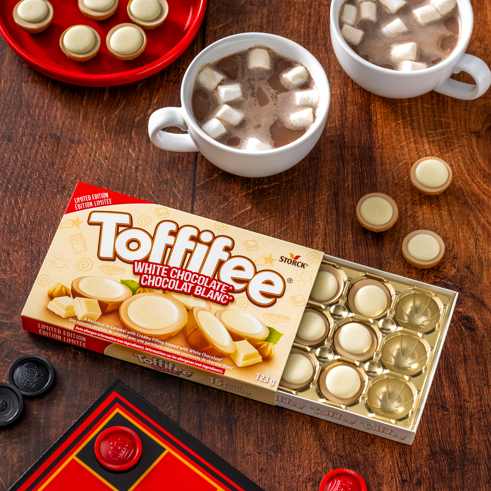 Toffifee® Hazelnut in Caramel with a Creamy Filling Topped with White Chocolate