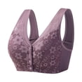 thumbnail image 1 of Kcodviy Womens No Steel Ring Womens Bras Push Up Front Close Bra T Women Bra Set and Plus Back Plus Size Seamless Womens Plus Size Bras Unlined Bra for Large Compression Sports Bras for Women Bust, 1 of 6