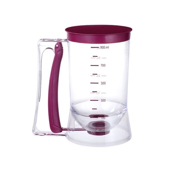 Miangastore OUNONA Pancake Batter Dispenser Perfect Baking Tool for Cupcakes Waffles Muffin Mix Crepes Cake or Any Baked Goods Bakeware Maker with Measuring Label