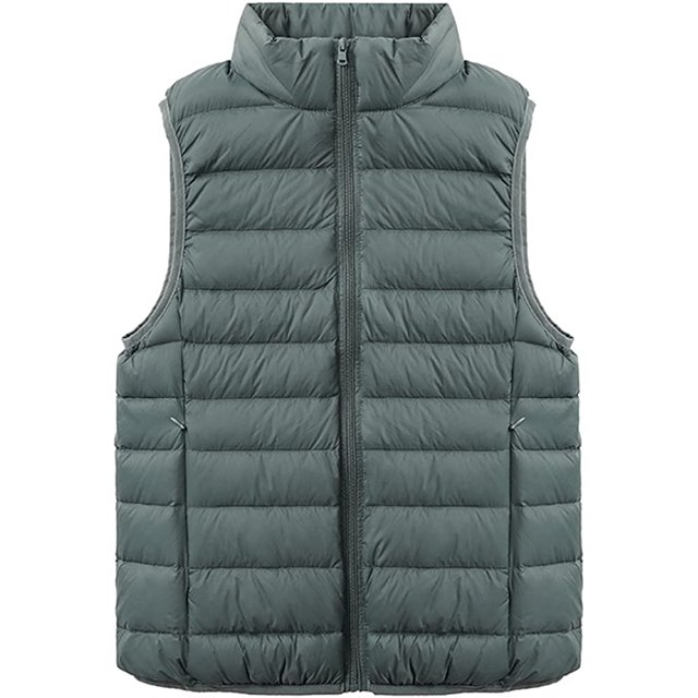 LinYooLi Women's Ultra Light Short Down Vest Quilted Puffer Down Vest for Fall Winter