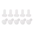 thumbnail image 1 of Unique Bargains Nylon Machine Screws, M3x6mm Slotted Pan Head Fasteners Bolts, White 50Pack, 1 of 4