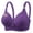 Purple#packs bras for women, variant on FAVIPT Comfy Bras for Women Floral Print Wireless Bralettes Push Up Soft Underwear Breathable Daily Senior Bra 2025 Green,L