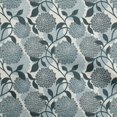 thumbnail image 1 of oneOone Rayon Turquoise Blue Fabric Floral Retro Craft Projects Decor Fabric Printed By The Yard 56 Inch Wide, 1 of 5