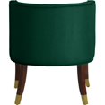 thumbnail image 2 of Meridian Furniture Perry Collection Chaise de Salle à Manger en Velours, Verte (Ensemble de 2), 2 of 5