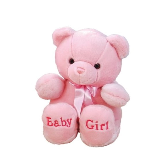 Aurora Peluche World Rose Confortable Ourson pour Bébé Fille, 18 Pouces